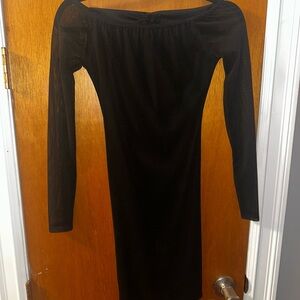 Elegant Black Off-Shoulder Dress